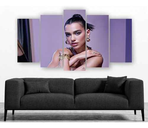 Cuadro Decorativo Dua Lipa Variedad Moderno 5 Piezas - 03