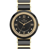 Relógio Technos Ceramic Saphire Dourado Feminino 2036mro 1p