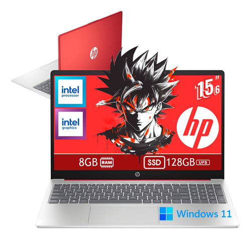 Laptop Hp 15.6 Intel N200 2023 128gb W11 8gb Ram 4 Nucleos