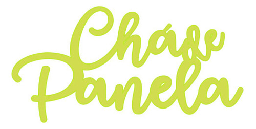 Lettering Cha De Panela Mdf Dourado 60x30cm