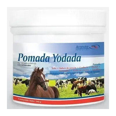 Pomada Yodada 240g Aranda Topica Para Animales | Envío gratis