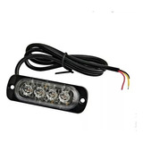 4 Led Flasher Luces Ultra Enrarezca Coche Camión Lado Luces