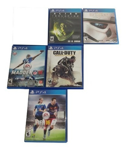 Lote Paquete 5 Juegos De Ps4 Usados Originales