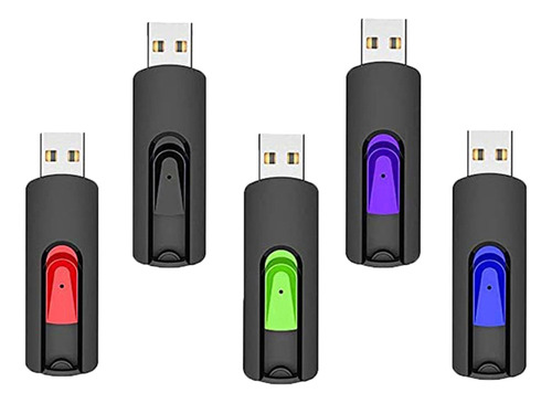 Memoria Usb 2.0 Topesel De 16 Gb, Plateado, 5 Piezas