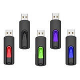 Memoria Usb 2.0 Topesel De 16 Gb, Plateado, 5 Piezas