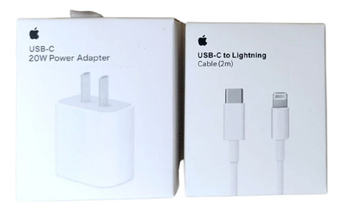 Cargador C+cable Lighting Original 2 Mts P/ iPhone 11 12 13!