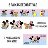 Faixa Decorativa Border Papel Parede Minnie Mickey Baby