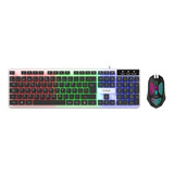 Teclado Luz Led Y Mouse Kit Para Gamers Usb Nuevo Ramos 