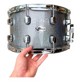 Caixa Spanking 14x8 Cinza Silver Sparkle Com 10 Afinações 