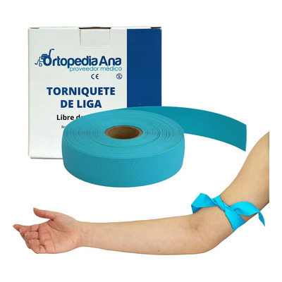 Torniquete De Liga Sin Látex Desechable Rollo (25 Piezas) | Envío gratis
