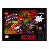 Quadro Game Snes Captain America And The Avengers