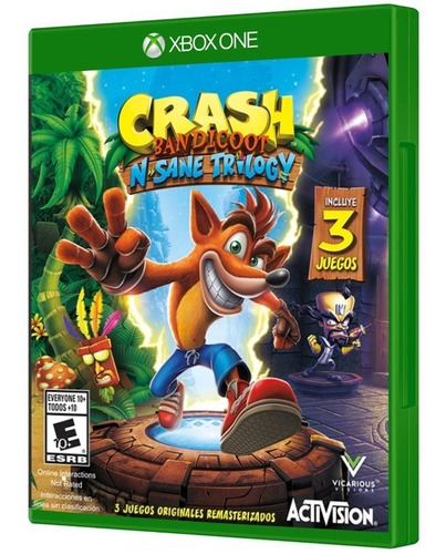 Crash Bandicoot Xbox One + 2 Misiones Extra. Fisico. Sellado