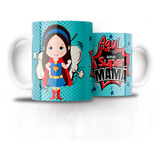 Tazón Taza Personalizada Dia De La Mamá (super Mamá)