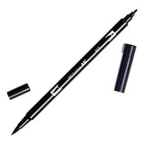 Tombow 56621 Lápiz Doble Pincel, N15 - Negro, 1 Paquete. Mez