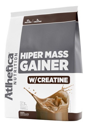 Hiper Mass Gainer Chocolate (3kg) Atlhetica Nutrition