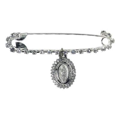 Seguro De Embarazada Bebé Broche Virgen Brillos Delgado | MercadoLibre