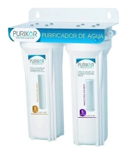 Filtro Purificador De Agua 2 Etapas Purikor Domestico