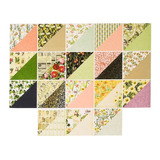 Dcwv Paquete Papel Scrapbook Botanical Beauty Foil 36 Pzas