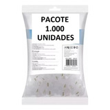 Kit Pacote 1000 Conector Rj45 Cat5e Cabo Rede Banhado Ouro