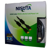 Cable Full Hd 1080p 20 Mts Dorados 3d Pc Xbox Ps3 Ps4