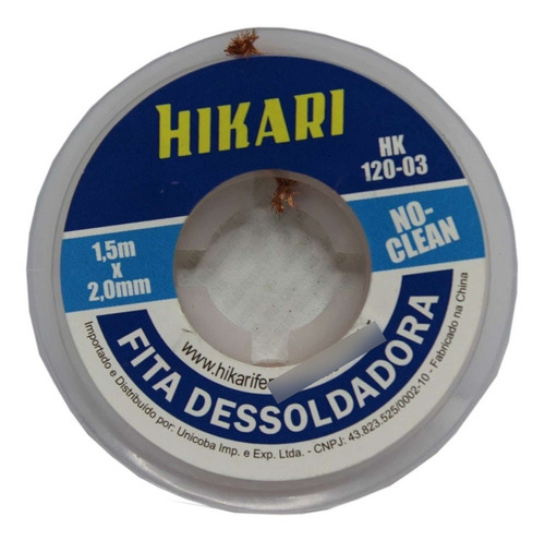 Malha Fita Dessoldadora Hk-120-03 2.0mm X 1.5m