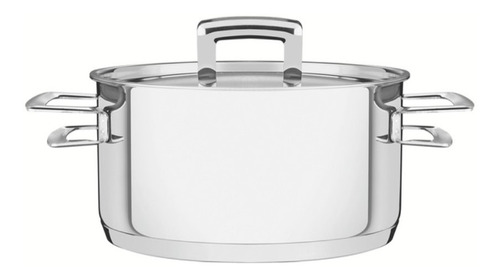 Caçarola Brava Rasa Inox Triplo 24cm 4,8l Tramontin 62403240