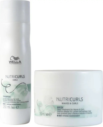Wella Nutricurls Kit - Shampoo 250ml + Máscara 150ml