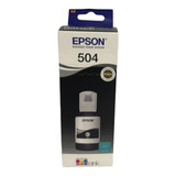 Botella De Tinta Epson 504 T504 Black Nuevo Y Facturado