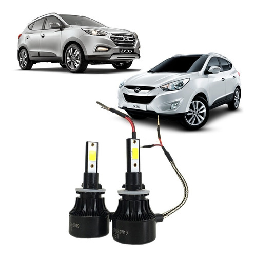 Ultra Super Led Farol Milha Hyundai Ix35 2010 À 2020 - 6000k