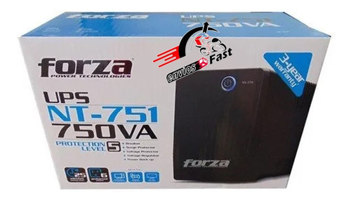 Ups Forza Line Interactive 375w 750va Nt-752u 6 X Nema 5-15r