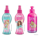 Set X 3 Avon Barbie Colonia + Spray Desenredante + Crema Pei