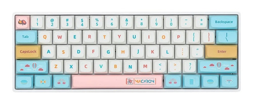 Teclado Skyloong Sk61 Optico 60% Gateron Yellow Macaron