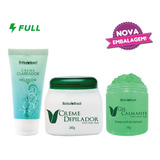 Creme Depilador Aloe Vera + Gel Calmante + Clareador Manchas