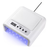 Lámpara Uv De Uñas Profesional Con 72 Led Plegable Portátil