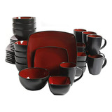 Set De Vajilla Cuadrada Gibson Soho Lounge, Compatible Con 8