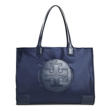 Tory Burch Ella Tote Para Mujer, Azul Marino, Azul, Talla Ún