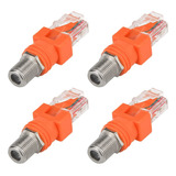 Adaptador Coaxial Para Ethernet, Pacote Com 4 Unidades Coaxi