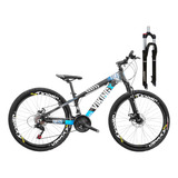 Bicicleta 26 Viking Tuff25 21v Freio A Disco Trava Suspensão