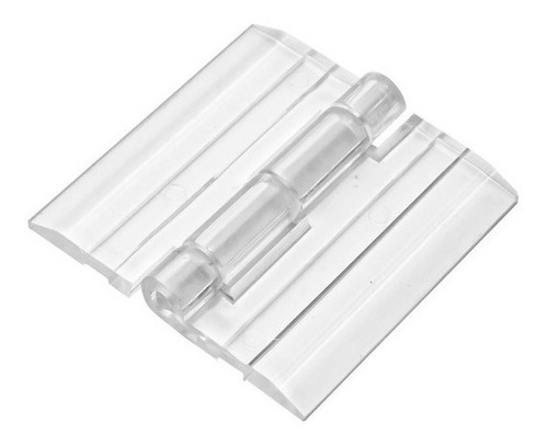 Bisagra Plastica Acrilico Transparente 3,8cm  