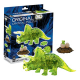 Rompecabezas Triceratops Con Cachorro 3d Crystal Deluxe Orig
