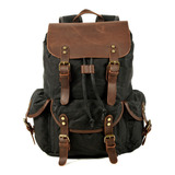 Mochila De Lona Retro Pull Rope Para Hombre