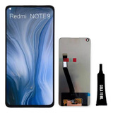 Tela Frontal Display Oled Compatível Redmi Note 9 + Cola