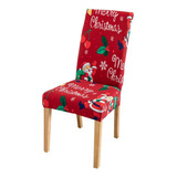 6 Fundas Sillas Comedor Asiento Navideños Santa Decoración