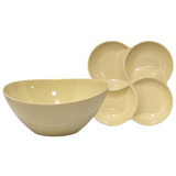 Set Bowl Grande + Copetinero Picada Salsa Melamina Juego X2u