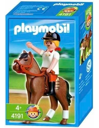 Playmobil 4191 Amazona E Cavalo Fazenda Farm Mib Comoleto