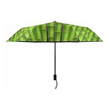 Sombrilla O Paraguas - Green Bambu Oriental Parasol Compact 