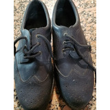 Zapatos De Cuero Negro 