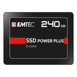 Disco Ssd Interno 240gb Emtec 2.5p Power Plus Unidad Solido Color Negro