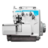 Maquina Industrial Overlock Jack E3-3 Completa Com Mesa Cor Branco 110v