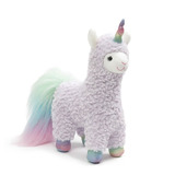 Peluche  Llama Unicornio Gund Algodón De Azucar Para Niñas